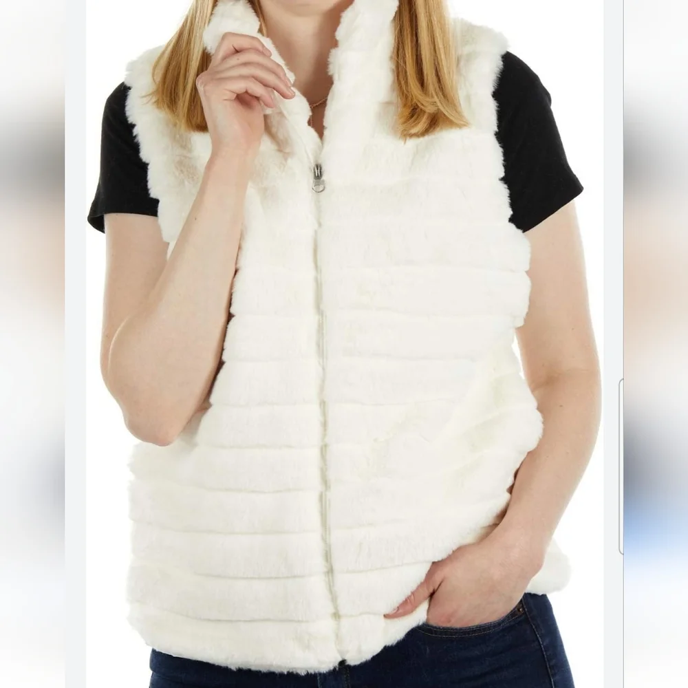 KATYDID FAUX VERY SOFT VEST - Picture 2 of 6
